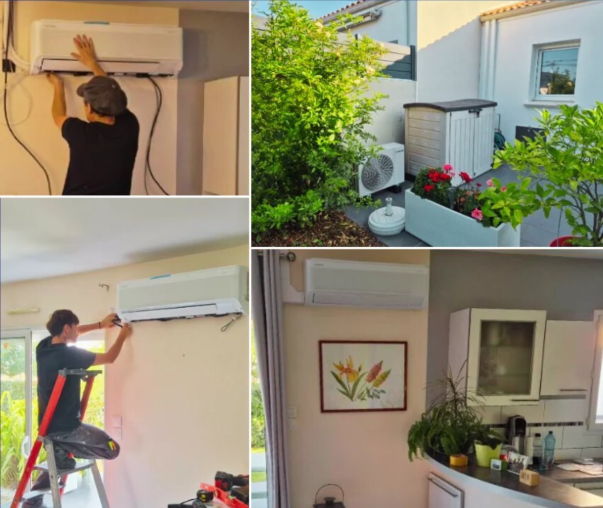 Installation clim réversible Foucher JJ